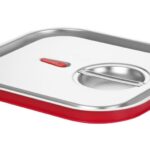 Couvercle gastronorme avec bord en silicone