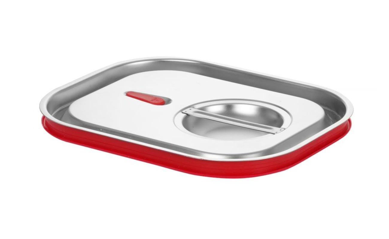 Couvercle gastronorme avec bord en silicone