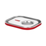 Couvercle gastronorme avec bord en silicone