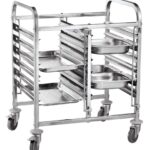 Chariot porte-plateaux double - 12 x GN 1/1