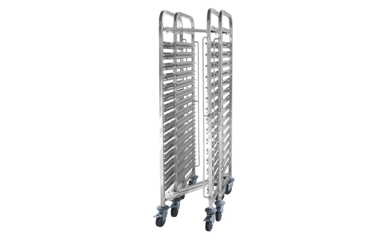 Chariot porte-plateaux emboîtable- 15 x GN 1/1