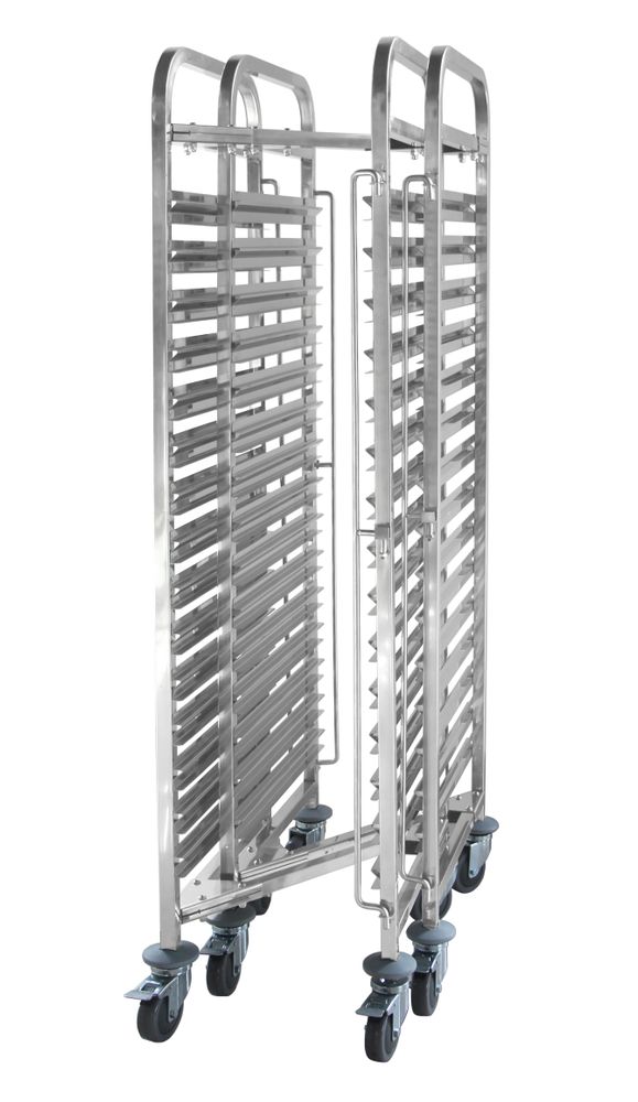Chariot porte-plateaux emboîtable- 15 x GN 1/1