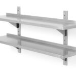 Étagère murale double
