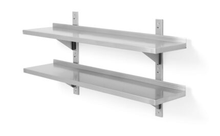Étagère murale double