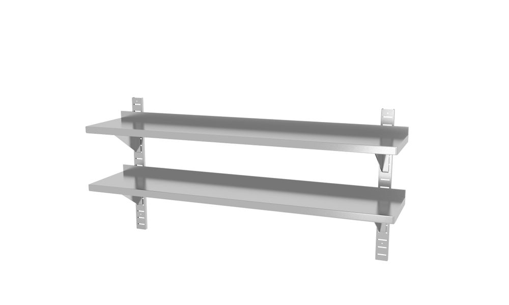 Étagère murale double