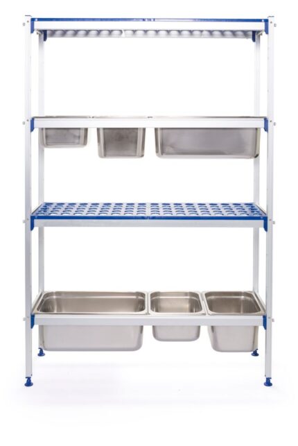 Rayonnage en aluminium pour bacs gastronormes