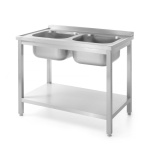 Table avec 2 éviers