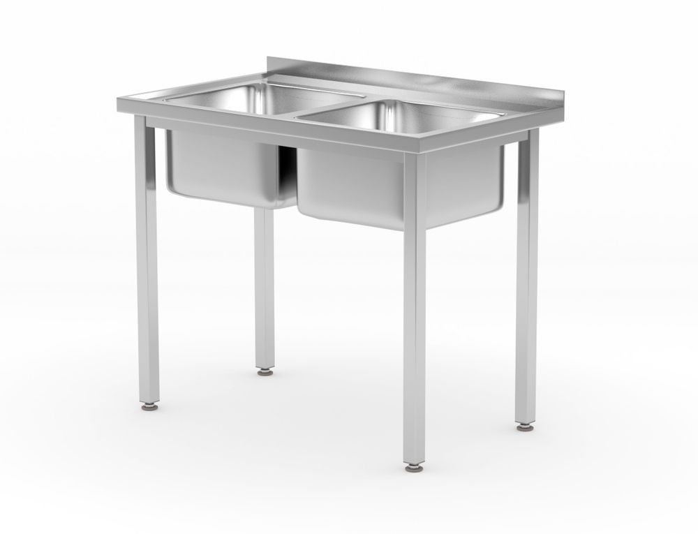 Table avec 2 éviers – vissées