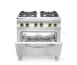 Cuisinière à gaz  Kitchen Line - 4 feux avec four à convection GN 1/1_3