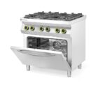 Cuisinière à gaz  Kitchen Line - 4 feux avec four à convection GN 1/1_4