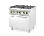 Cuisinière à gaz  Kitchen Line - 4 feux avec four à convection GN 1/1_2