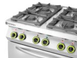 Cuisinière à gaz  Kitchen Line - 4 feux avec four à convection GN 1/1_5