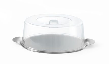 Plateau rond avec couvercle