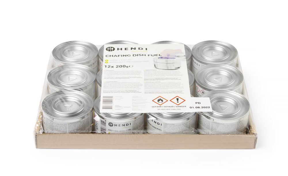 Pâte combustible pour chafing dish en boîte