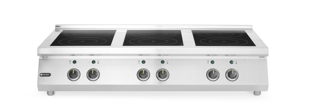 Cuisinière à induction avec 6 foyers