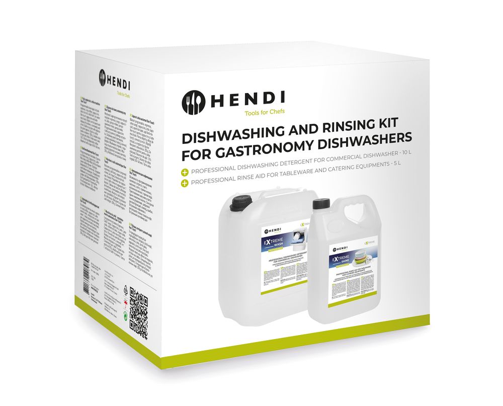 979792_n_2021 Extreme Wash & Shine Set de détergeant et produit de rinçage pour lave-vaisselle professionnel